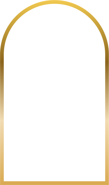 Gradient Gold Tall Arch Frame